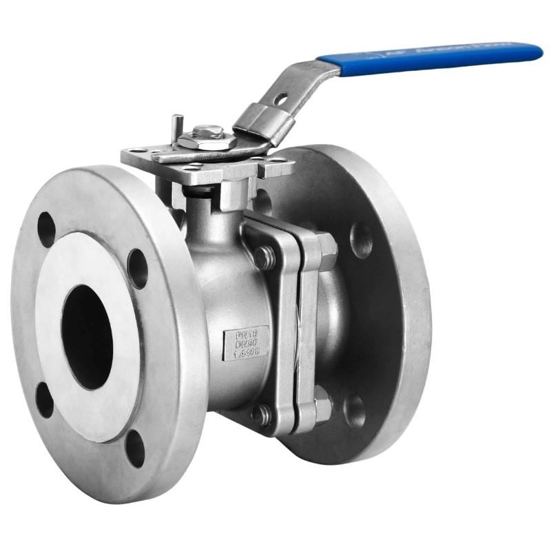 AF-53F 2-Piece DIN Firesafe Direct Mount Flanged Ball Valve