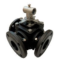 AF-S2B 3,4-Way Flanged Ball Valve