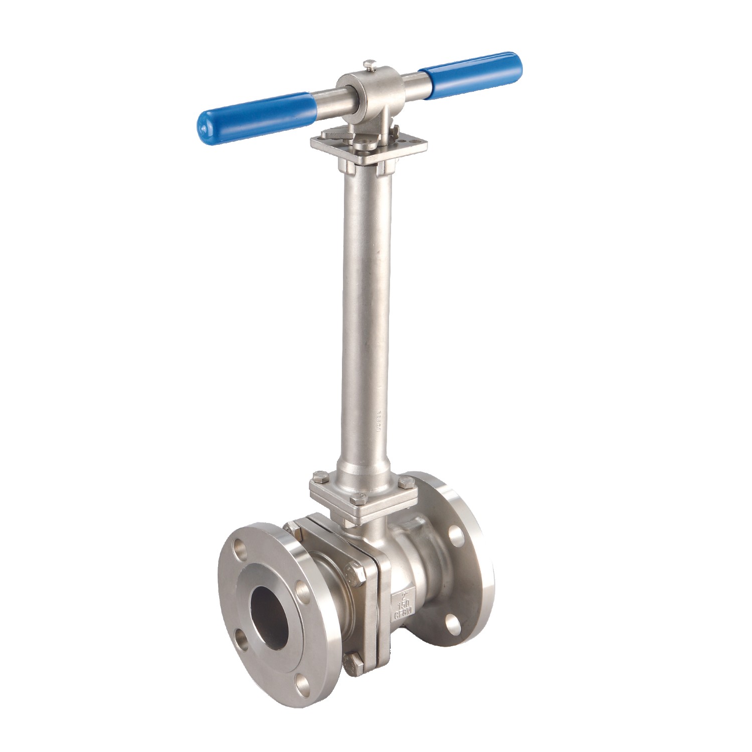 AF-53C DIN Cryogenic 2-Piece Direct Mount Flanged Ball Valve