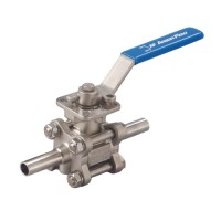 AF-60 3-Piece Sanitary Tube Bore Ball Valve