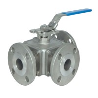 AF-S2B 3,4-Way Flanged Ball Valve