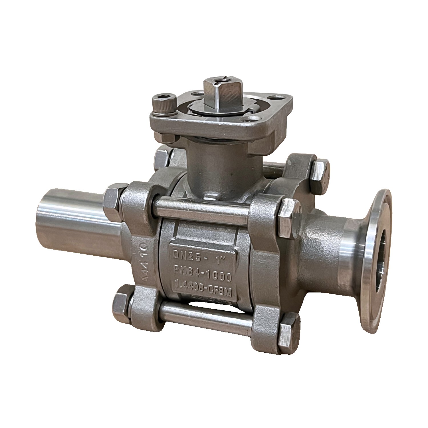 AF-61 3-Piece Sanitary Tri-Clamp Ball Valve