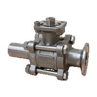 AF-61 3-Piece Sanitary Tri-Clamp Ball Valve